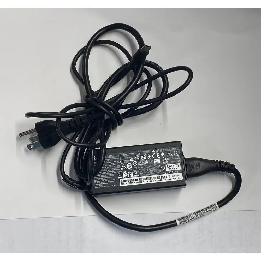 Delta Acer 45W USB C Laptop Charger ADP 45HG B Power Adapter Pre Owned